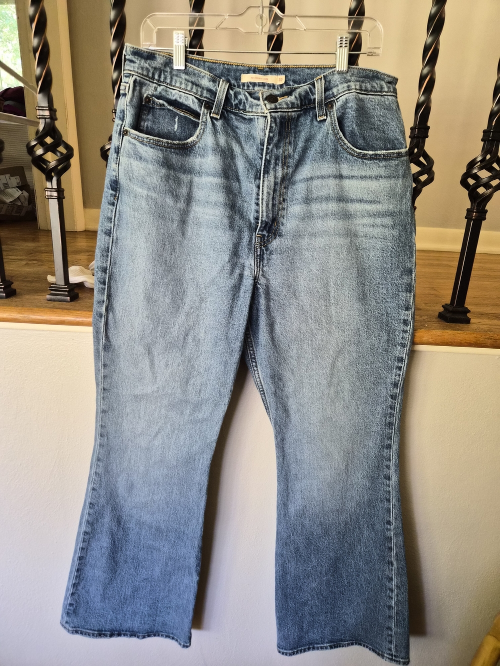 Levi 70s High Rise Womens Light Blue Denim Jeans